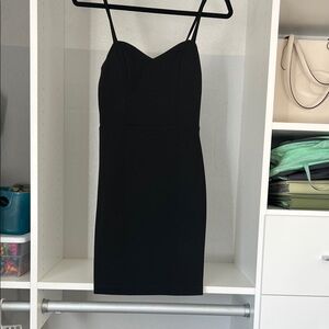 Macy's Black Mini Dress with Spaghetti Straps